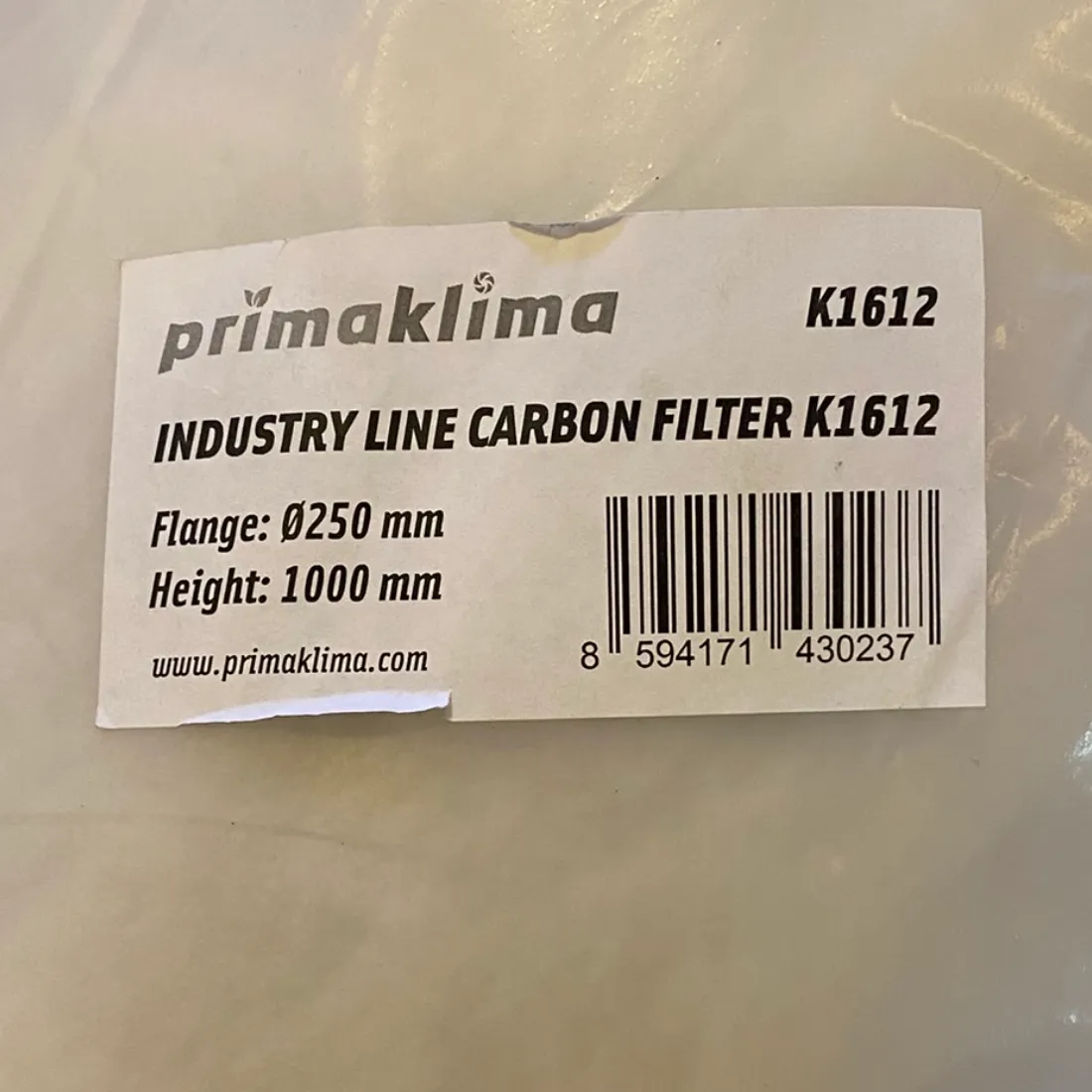 Prima Klima Industri Filter 2700 m3/h 250 mm (Kun Afhentning)