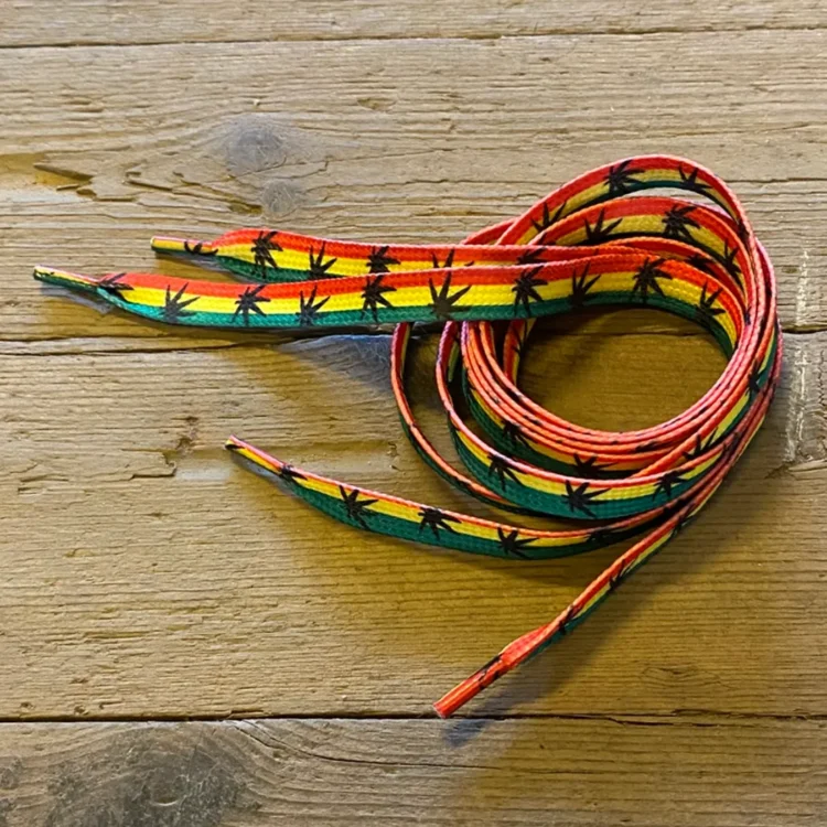 Rasta Leaf Snørebånd 110 cm (Udgået)