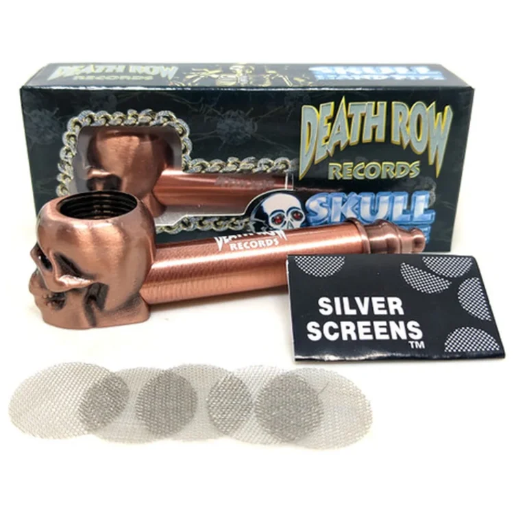 Death Row Records - Skull Hitter Copper Metal 76 mm