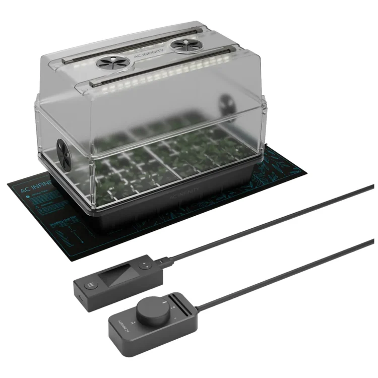 AC Infinity - Heavy-Duty Humidity Dome 20 x 13 cm Kit (inkl. 20W LED Lighting + Heating Mat)