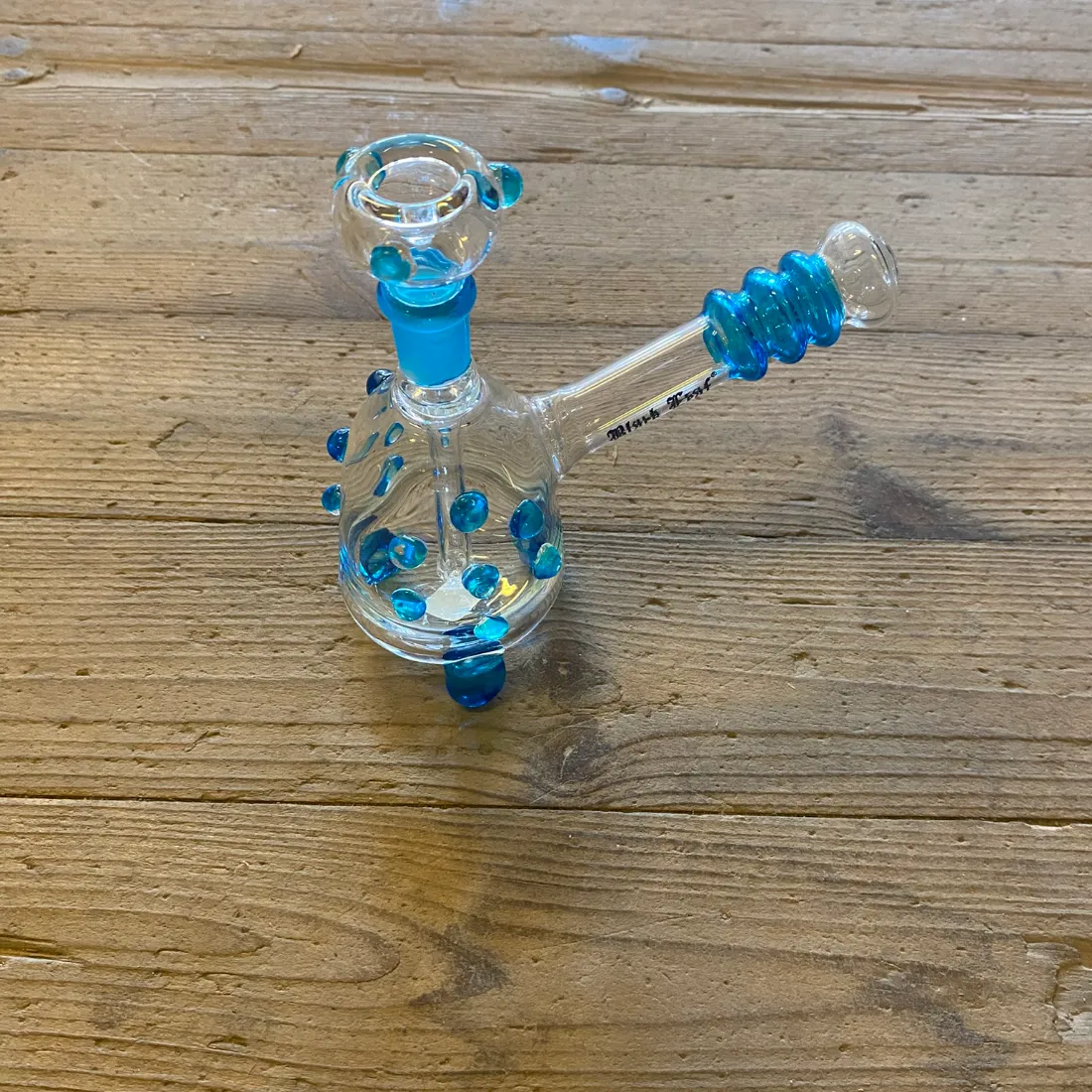 Black Leaf Feet Bong Blå 15 cm (Udgået)
