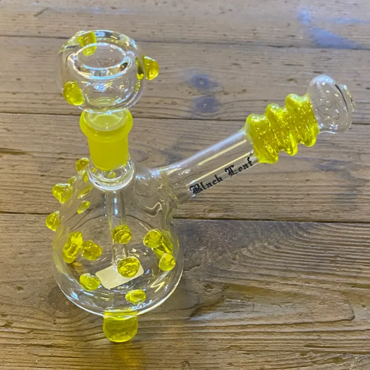 Black Leaf Feet Bong Gul 15 cm (Udgået)