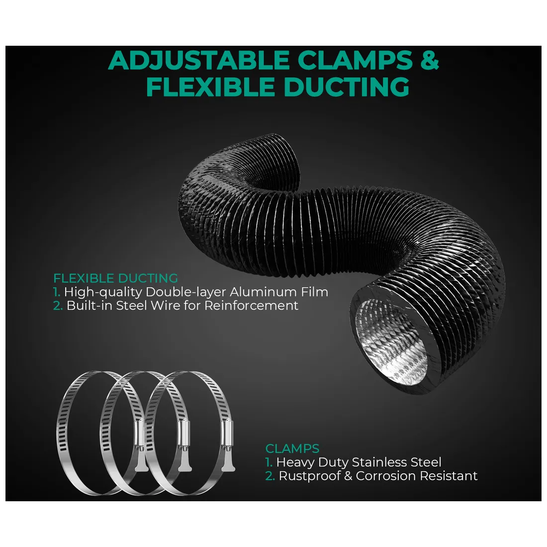 Mars Hydro - Inline Fan + Refillable Carbon Filter + Fan Controller Kit 150mm @ 683 m³/t - Billede 7