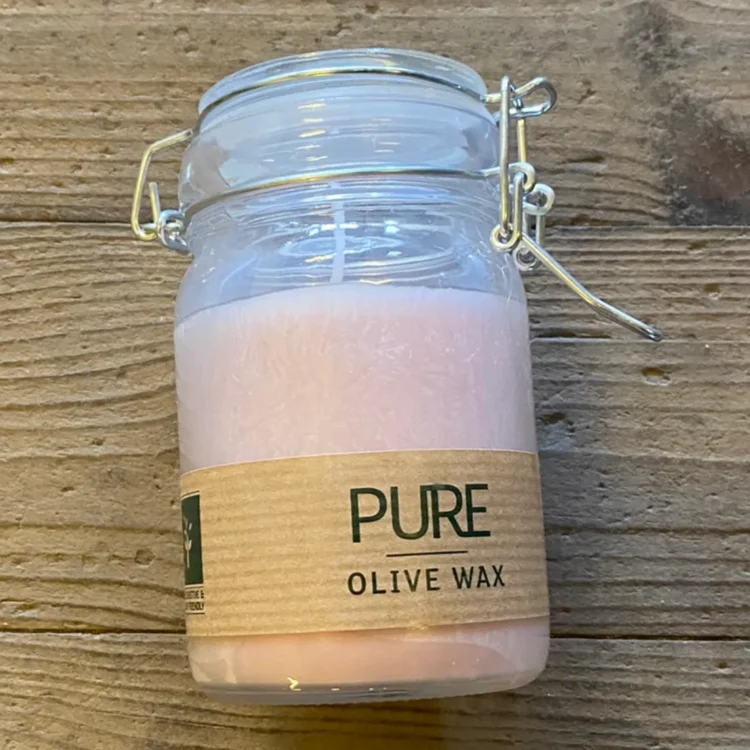Pure Olive Wax Jar Candle Rose 120x70 cm (Udgået)