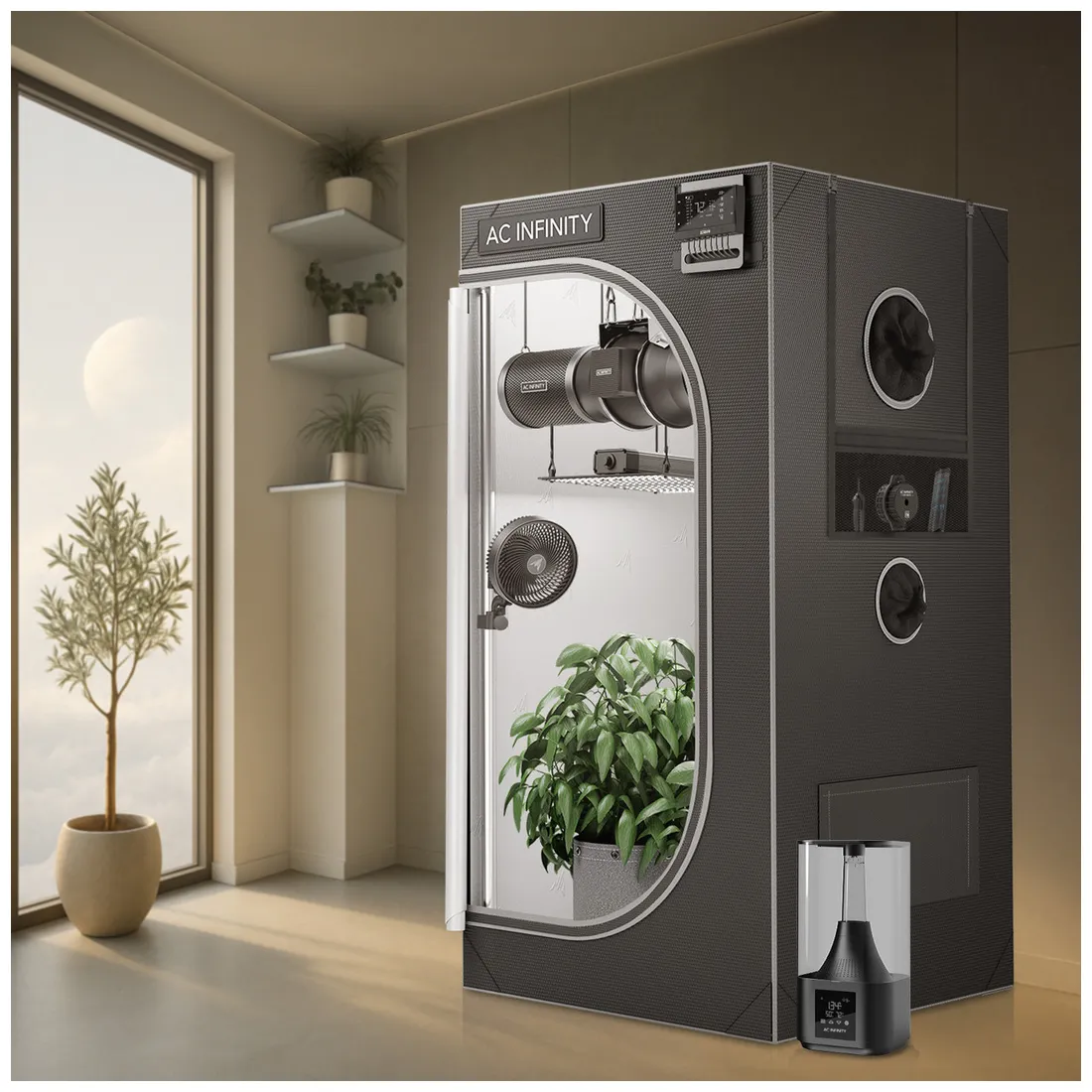AC Infinity - CLOUDLAB 642 Advance Grow Tent (120x60x180) - Billede 2