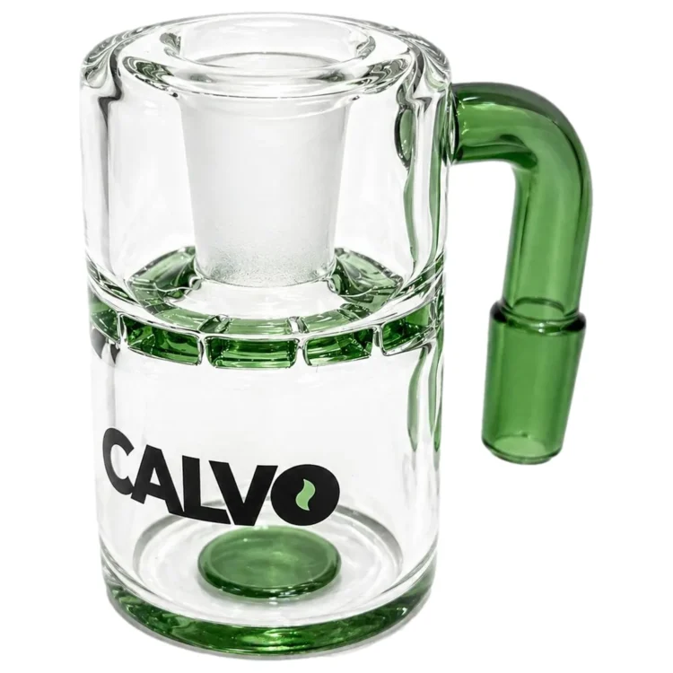 Calvo - Dry Ash Catcher 90° Green 14,5 mm