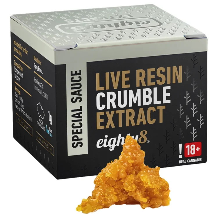 Eighty8 - Crumble Live Resin Extract 86% CBD