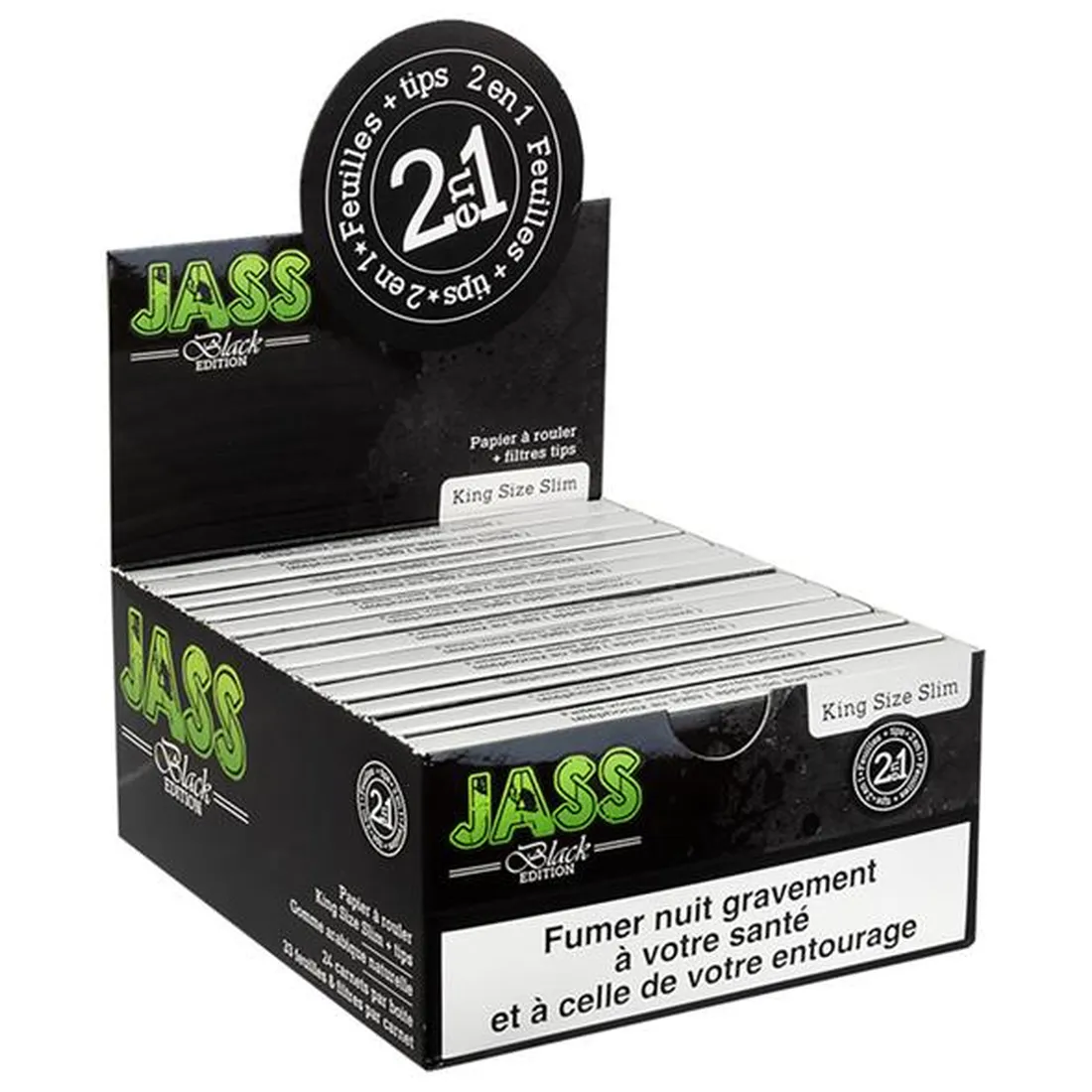 JASS - Black Edition King Size Slim /m Filtertips - Billede 3