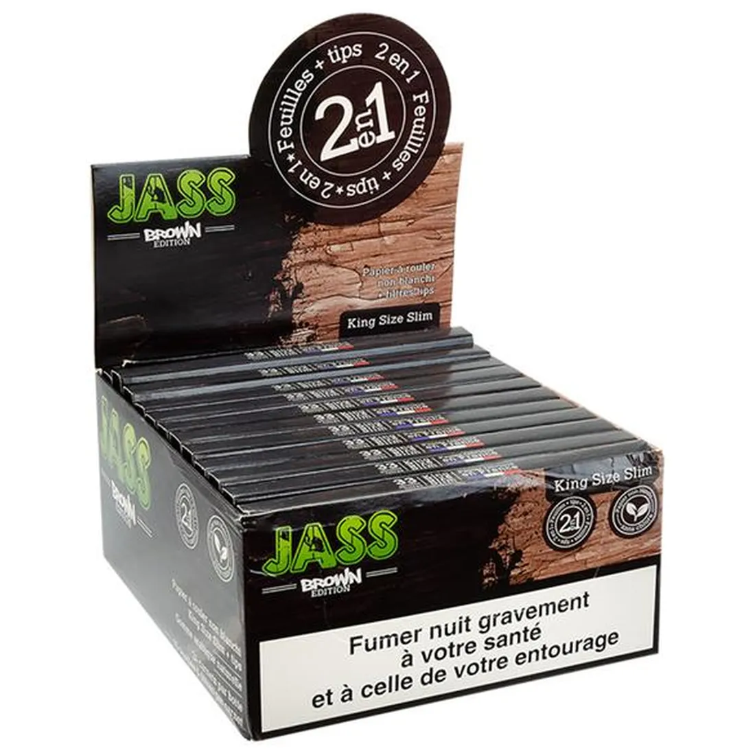 JASS - Brown King Size Slim /m Filtertips - Billede 3