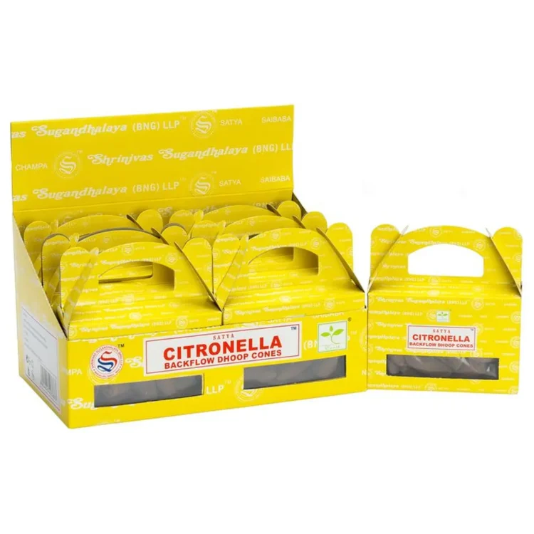 Satya - Citronella Backflow Dhoop Cones 40 stk