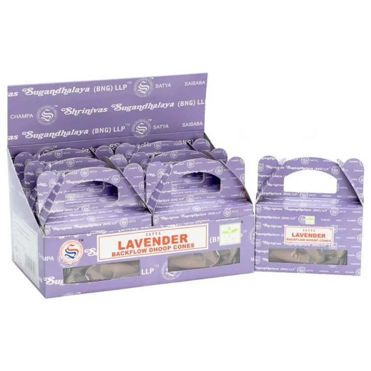 Satya - Lavender Backflow Dhoop Cones 40 stk