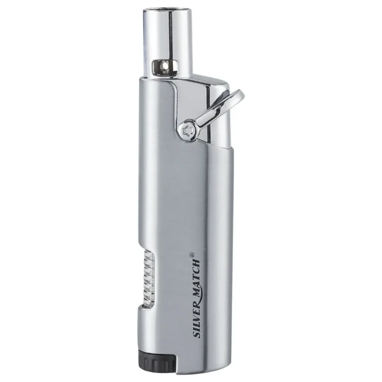 Silver Match - Single Silver Jetflame Lighter