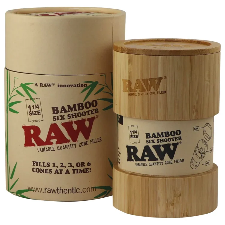 RAW - Bamboo SIX Shooter 1 1/4 Size Cone Filler
